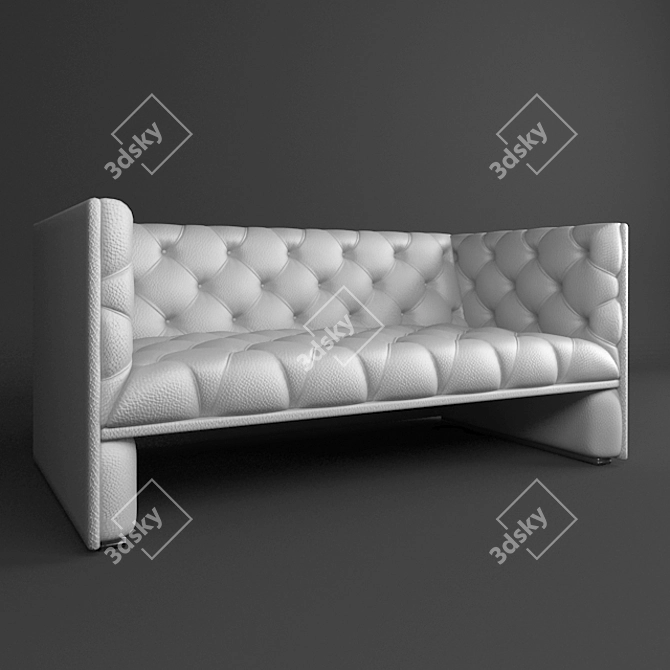 Minimalist Comfort: Edward Sofa FS 3D model image 2