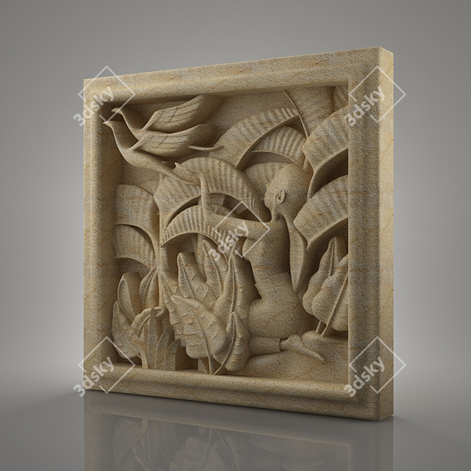 SereneStone: Soft, Natural Stone Comfort 3D model image 2