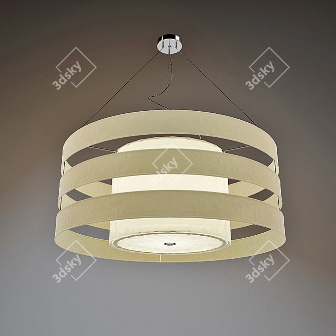 Elegant Crystal Chandelier 3D model image 1