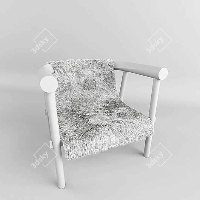 EM Deer Chair | Quality Textures & Shaders | Hair & Fur Effects 3D model image 2