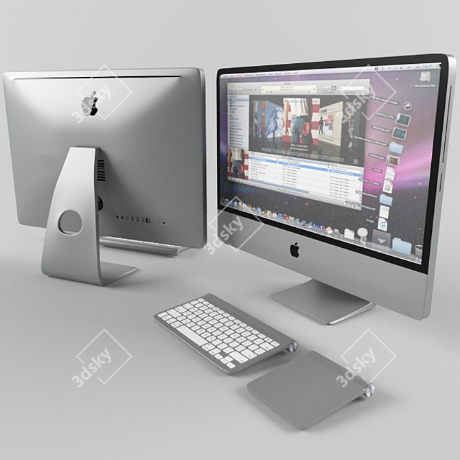 High-performance All-in-One iMac 3D model image 1