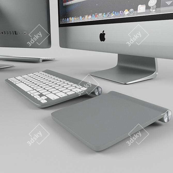 High-performance All-in-One iMac 3D model image 2