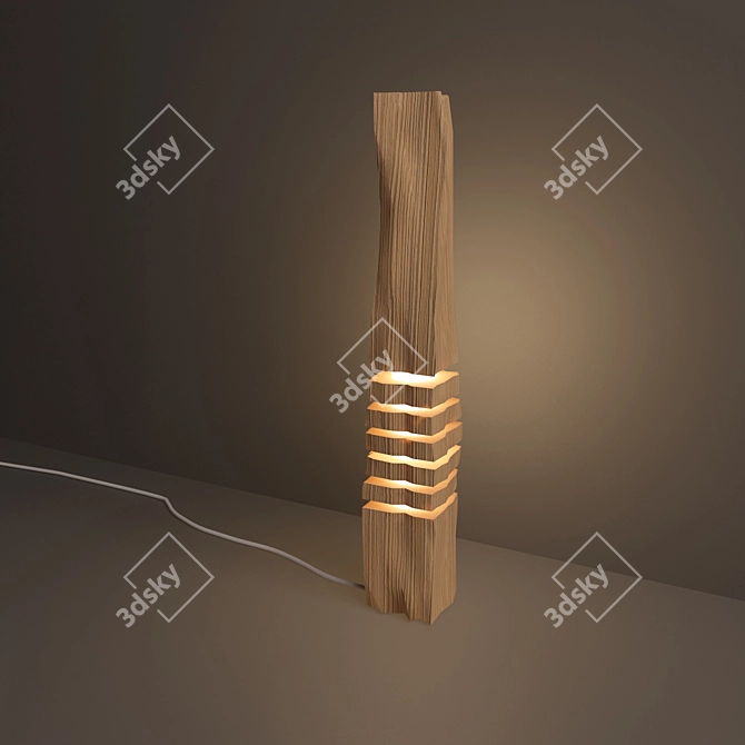 Minimalist Split Grain Lights 3D model image 1