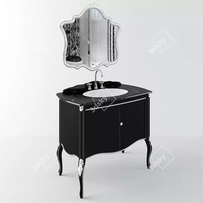 Title: Elegant Vanity Unit by Bianchini & Capponi 3D model image 1