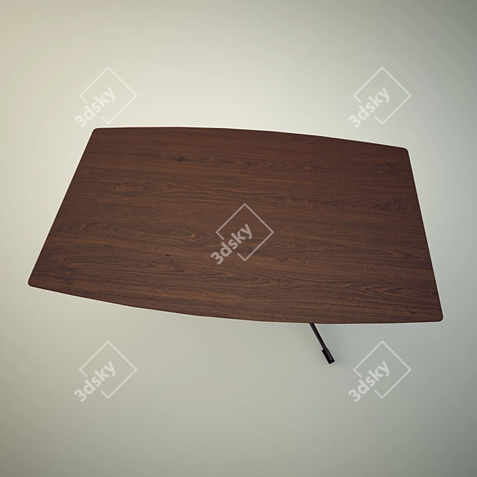 Modern Glass Coffee Table 3D model image 2