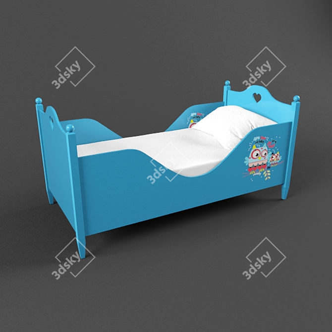 CozyCot - Comfortable and Safe Baby Cot 3D model image 1