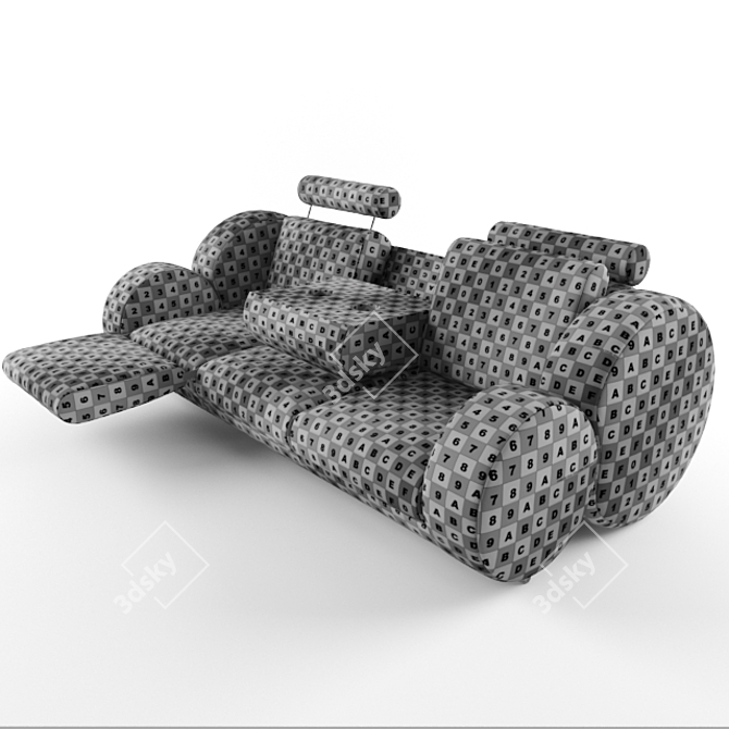 Fluffy Cloud Sofa 3D model image 3