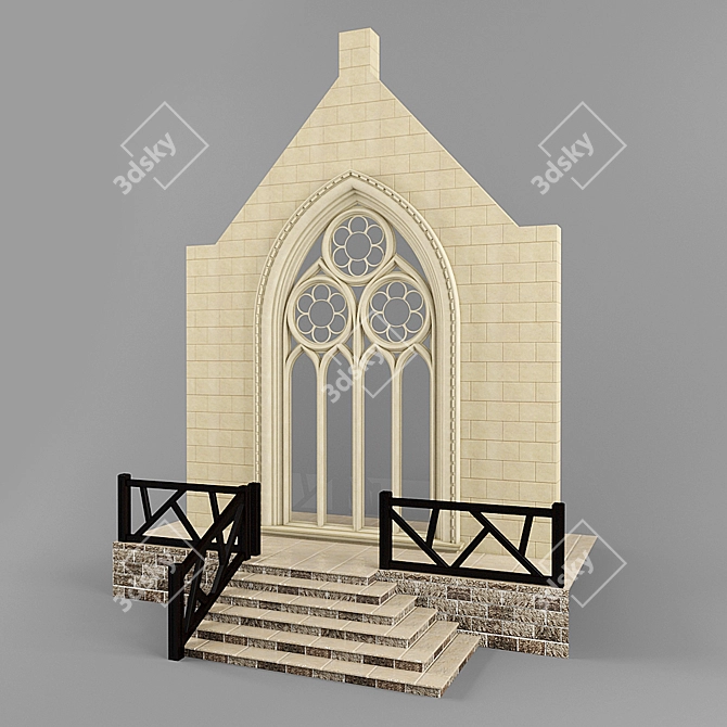 Grand Entry: Luxurious Gate 3D model image 1