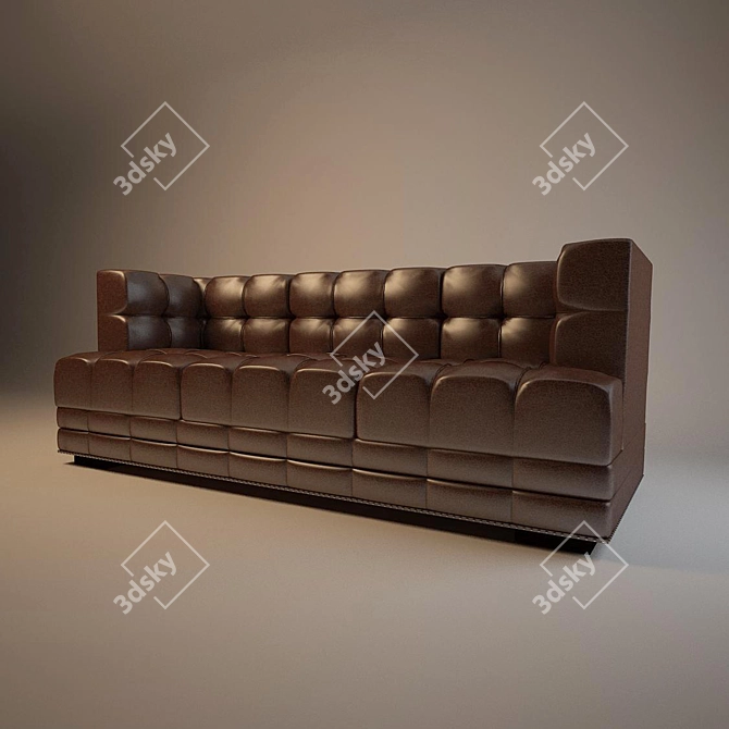 Andrew Martin Grant Leather Sofa 3D model image 2