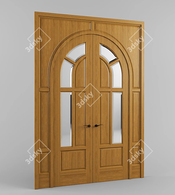 Translation: Entrance door. Size 2775x1920x60 mm.

Modern Artisan Entrance Door 3D model image 1