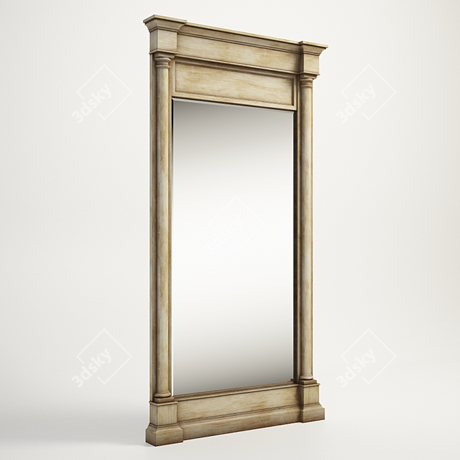 Elegant Rachel Mirror - 901.003 3D model image 1