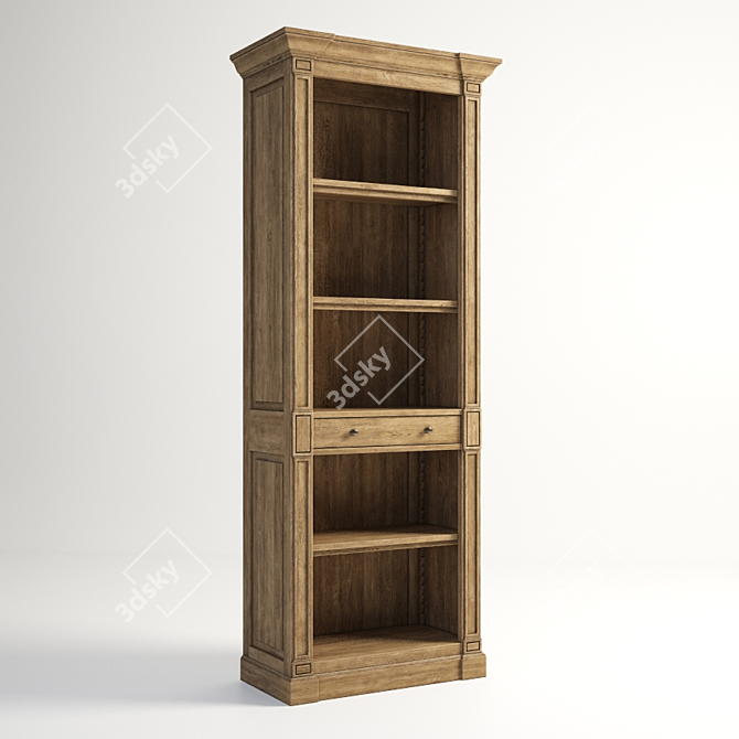 Aberdeen Bookshelf: Stylish and Spacious 3D model image 1