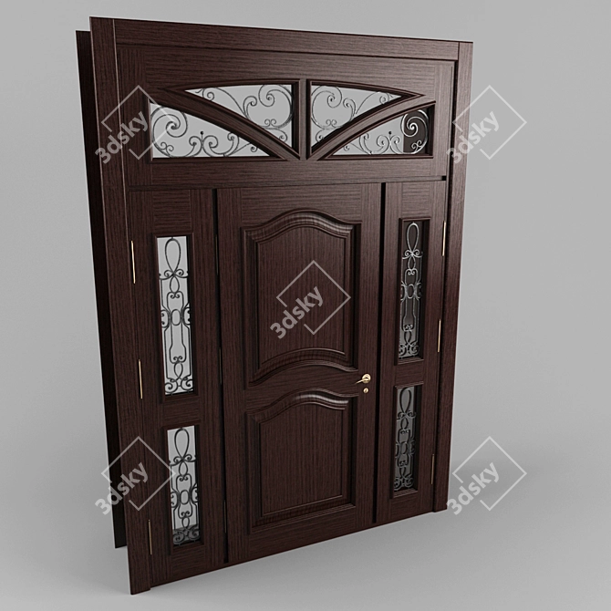 Title: Custom Entrance Lobby Design 3D model image 1