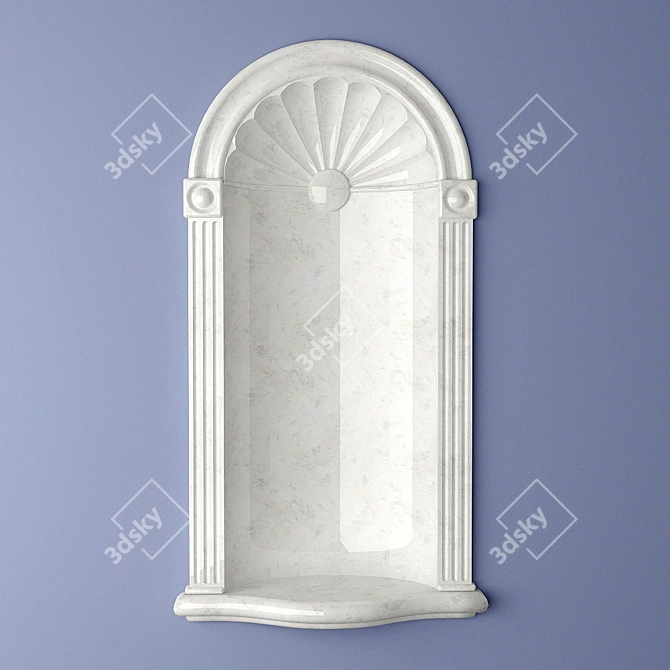 Replica Cresent Wall Niche 3D model image 1