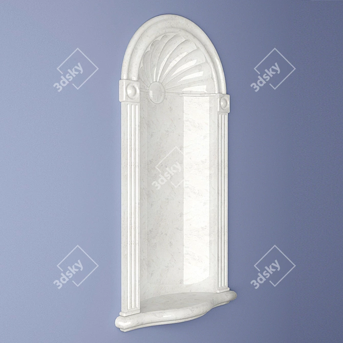 Replica Cresent Wall Niche 3D model image 2