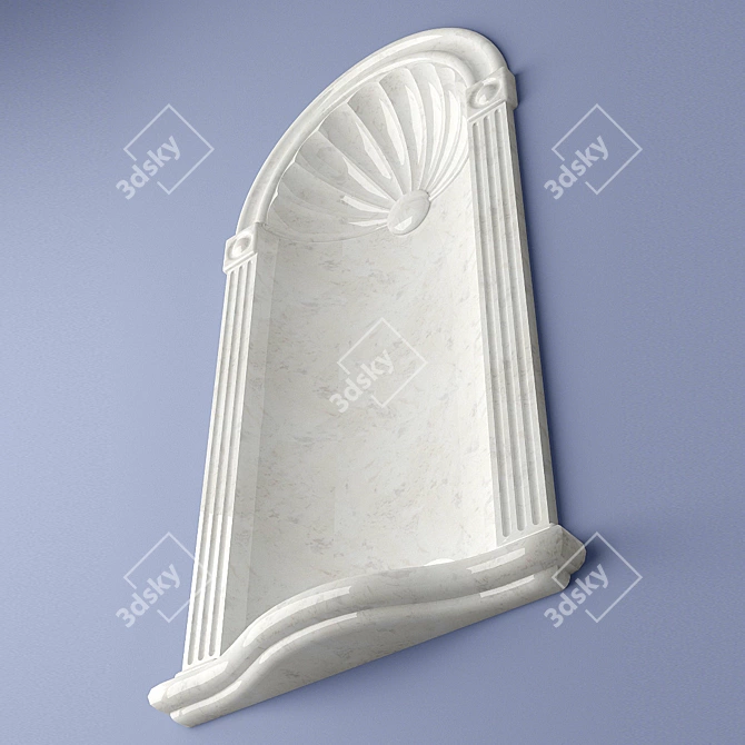 Replica Cresent Wall Niche 3D model image 3