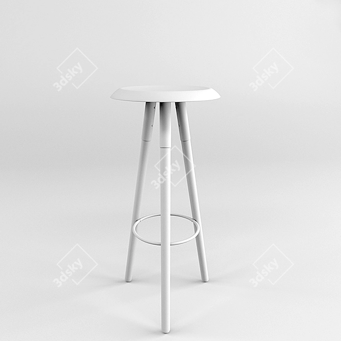 Boconcept Vig: Modern Bar Stool 3D model image 2