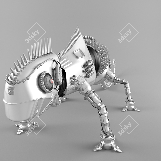 Color-changing Robot 3D model image 2