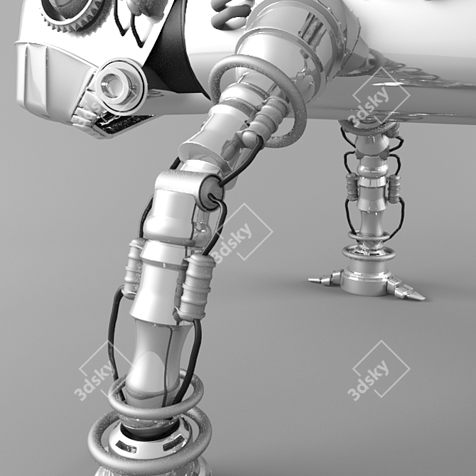 Color-changing Robot 3D model image 3