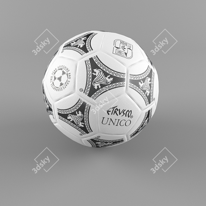 Vintage World Cup 1990 Ball 3D model image 2