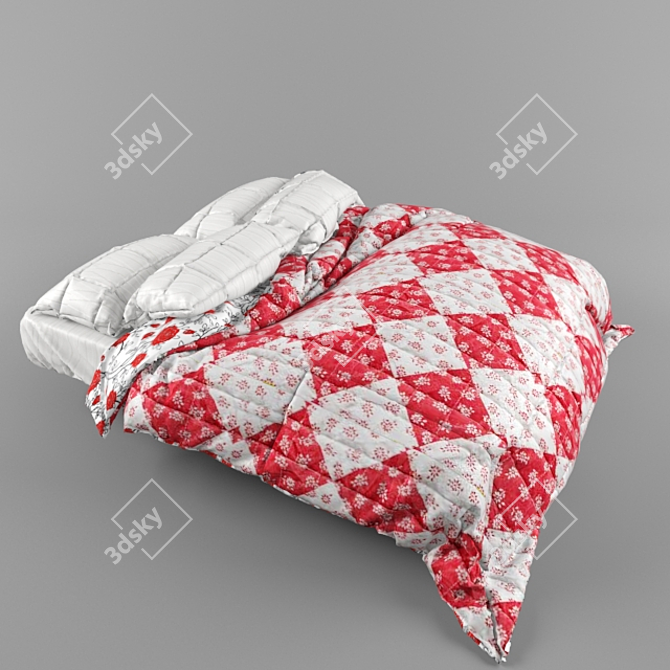 Cozy Dream Bed 3D model image 1