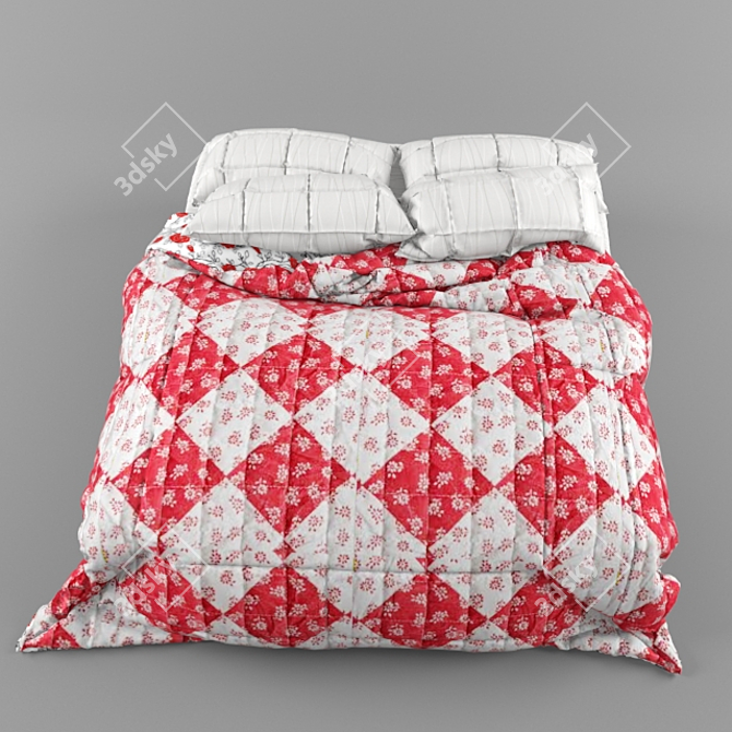 Cozy Dream Bed 3D model image 3