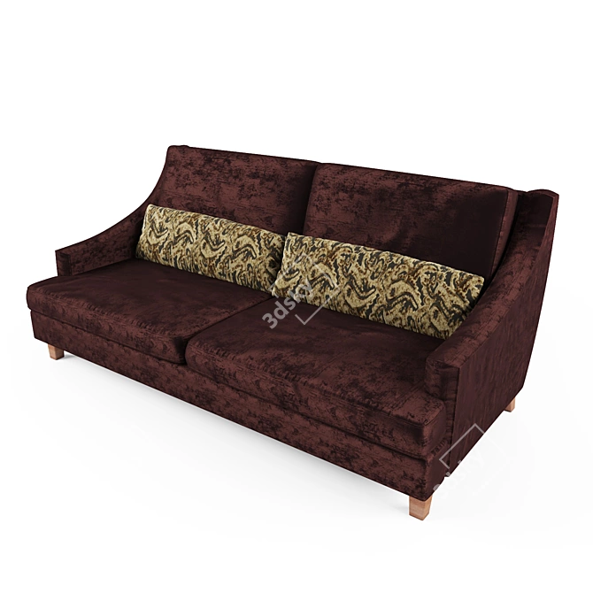 Selva 3-Seater Sofa: Unparalleled Comfort 3D model image 1