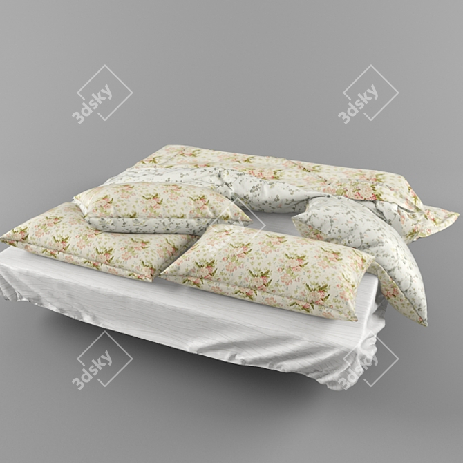 CozyDreams Bed 3D model image 3