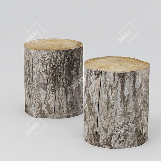 Sustainable Tree Stump Coffee 3D model image 1