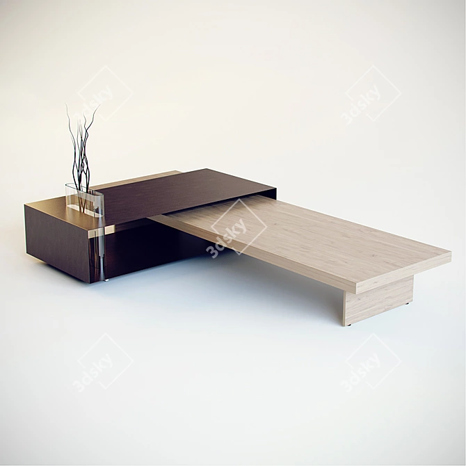 Stylish 3D Coffee Table 3D model image 1