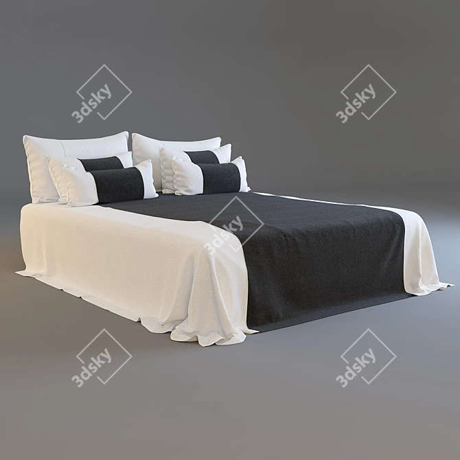 Kelly Hoppen Inspired Linens 3D model image 1