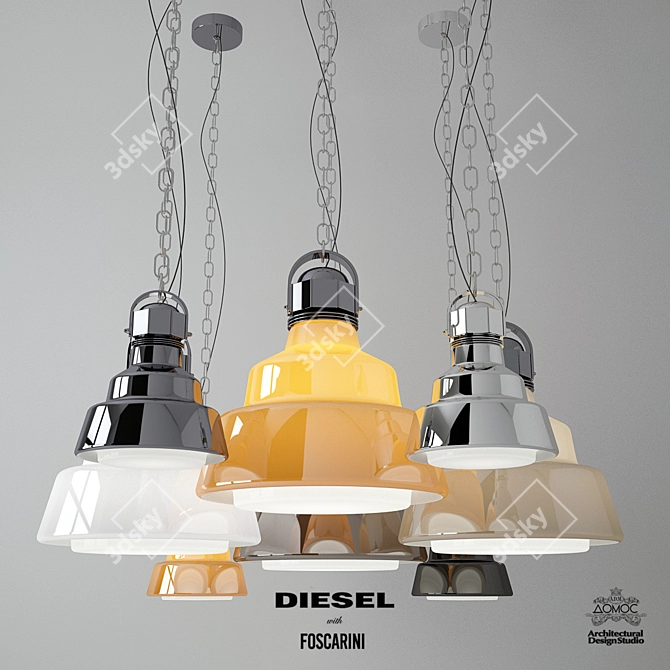 Glas Suspension Lamp: Diesel x Foscarini 3D model image 2