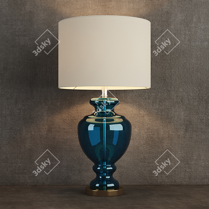 Elegant Glass Table Lamp - 1-5612 3D model image 1