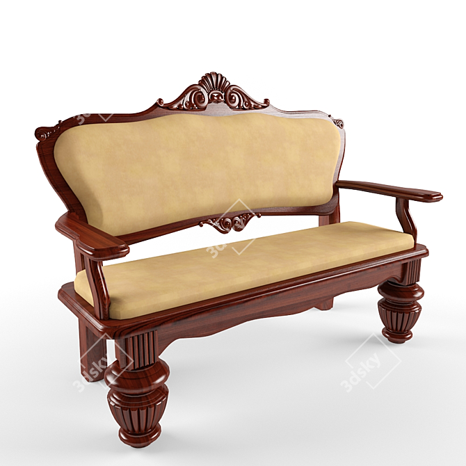 "Baron" Billiard Bench by "RuptuR 3D model image 1