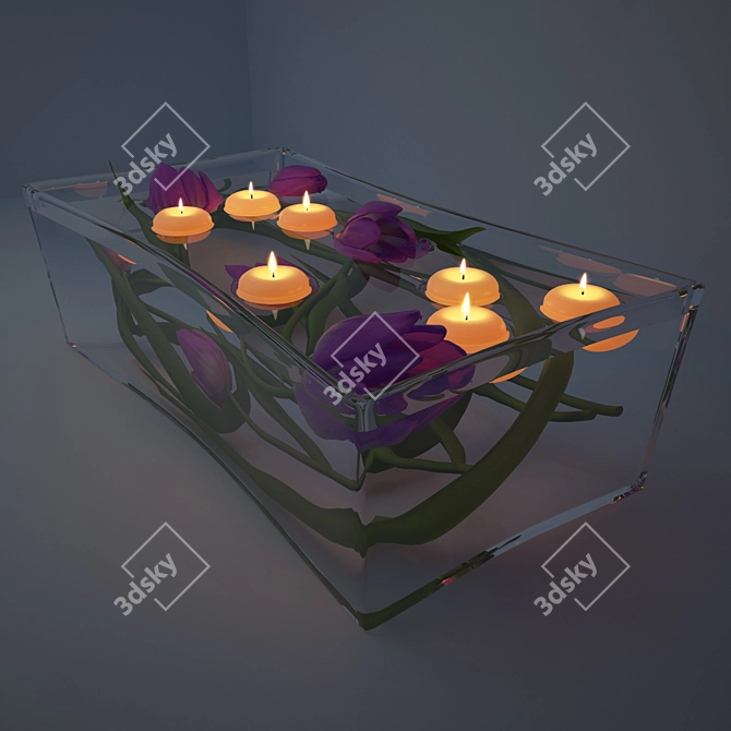 Enchanting Floating Candles 3D model image 3