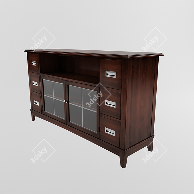 Sleek Latitude Console 3D model image 1