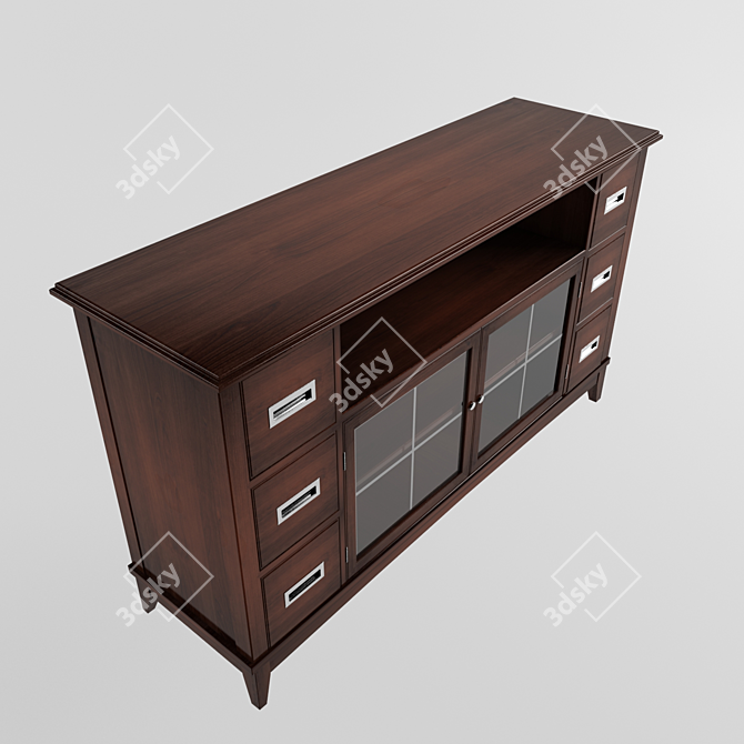 Sleek Latitude Console 3D model image 2