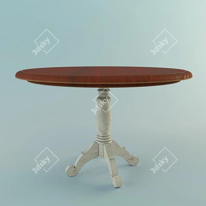 Modern Round Bramley Table 3D model image 1