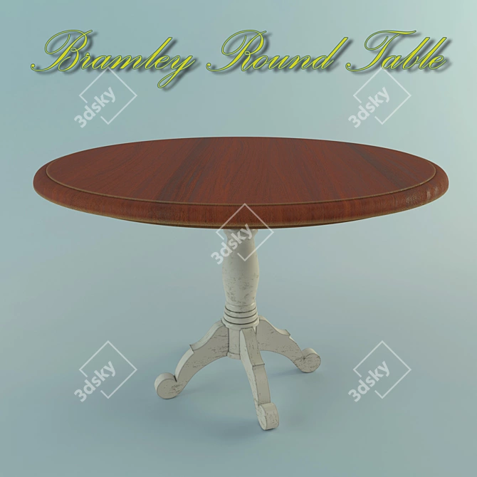 Modern Round Bramley Table 3D model image 2