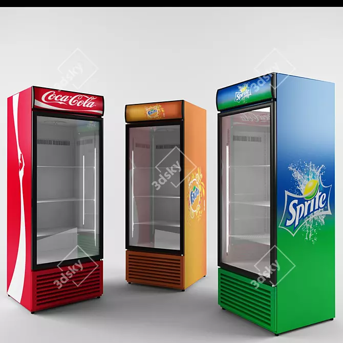 Coca-Cola Drink Coolers: Compact and Stylish! 3D model image 1