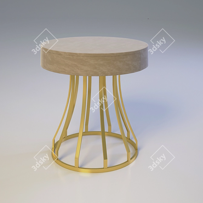 Baxter Jules Nightstand 3D model image 1