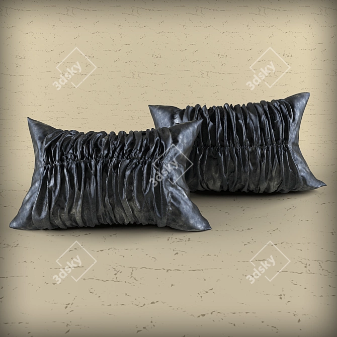 Luxury Leather Pillows 3D model image 1