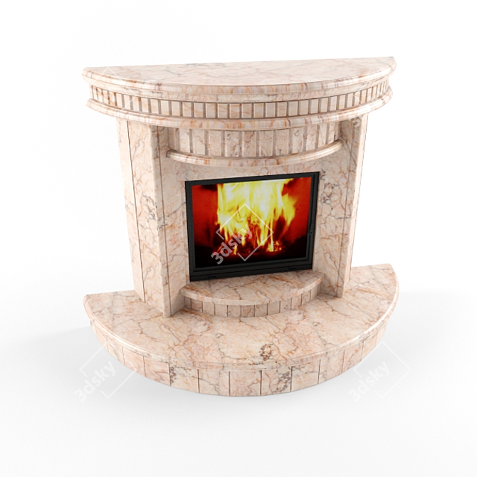 Svarogich Juno Fireplace: Creative Craftsman Design 3D model image 1