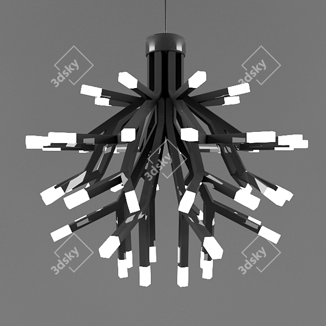 Elegante Sarabanda Chandelier - Fendi 3D model image 1