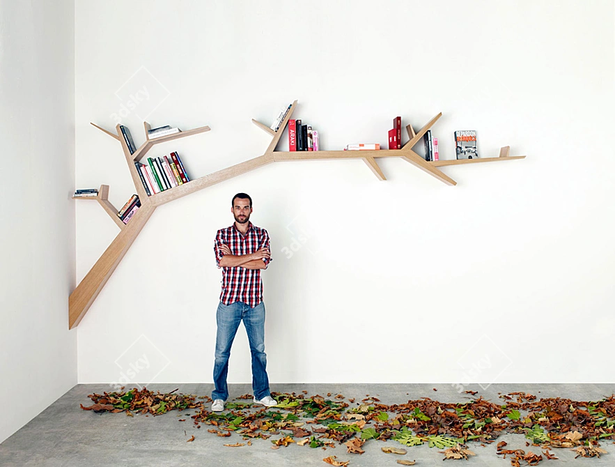 Branch Bookshelf: Exquisite Design by Olivier Dollé 3D model image 2