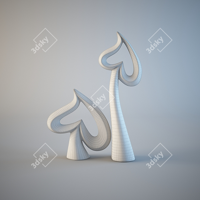 Eterna Ceramics Glossy Figurines 3D model image 2