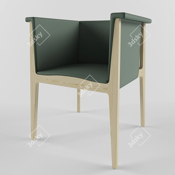 Elegant Cabas SEAMASTER PL Chair 3D model image 2