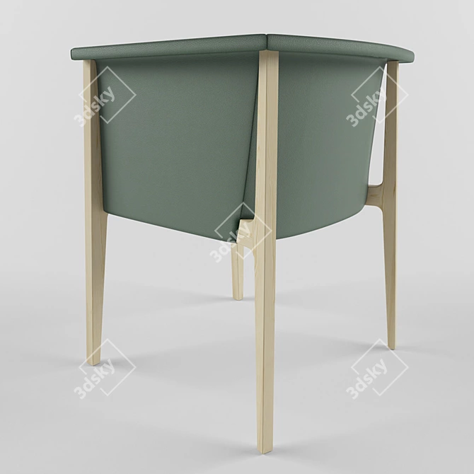 Elegant Cabas SEAMASTER PL Chair 3D model image 3