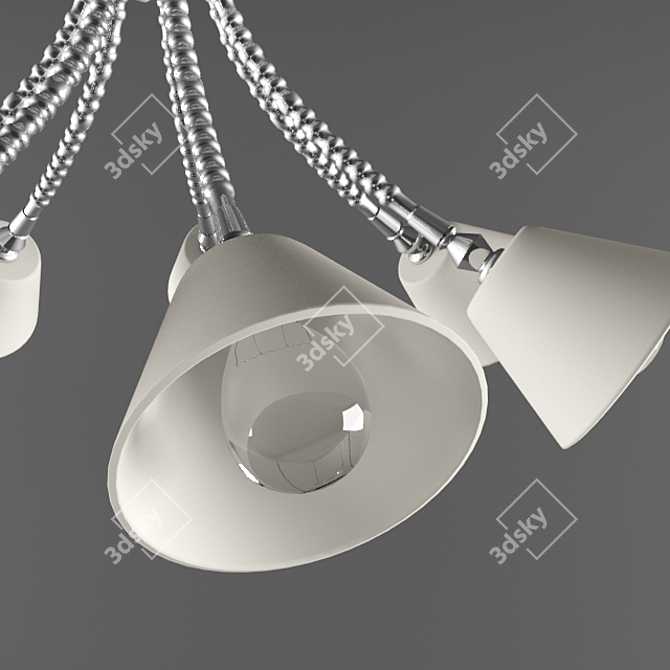 Tangled Elegance: Lamp Design 3D model image 2