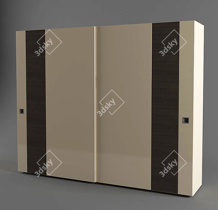 Modern Simple Cupboard 3D model image 1